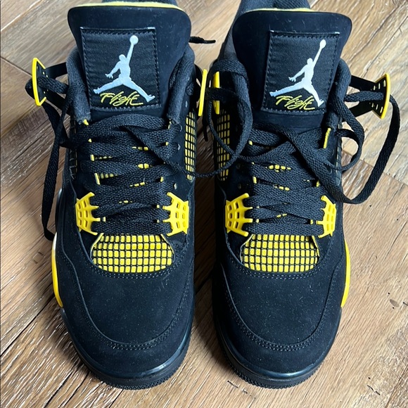 Jordan Other - Jordan 4 Retro Black and Yellow Men's Shoes